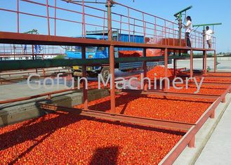 خط معالجة الطماطم 380V التجارية / محطة معالجة هريس الطماطم