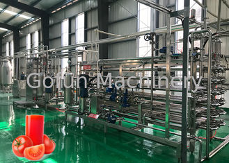 التلقائي خط إنتاج صلصة الطماطم SUS304 توفير المياه 440V