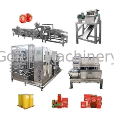 380V التلقائي بالكامل آلة معالجة معجون الطماطم توفير المياه للمصنع