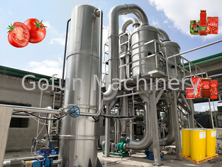 SUS 304 / 316L خط معالجة صلصة الطماطم الموفر للطاقة 10-100T / D