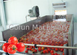 خط تصنيع معجون الطماطم SUS304 آلة صنع معجون الطماطم 1 طن في الساعة إلى 50 طن في الساعة