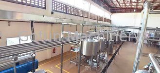 خط إنتاج آلة تصنيع عصير المانجو الأوتوماتيكي 1t / H - 20t / H